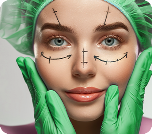 تجميل أنف ونحت دهون موضعي وشد جفون بنتائج طبيعية